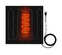 Coussin Chauffant - Fibre Carbone Rapide Chauffage Électrique Chaud Couverture USB Banque Alimentation Chauffé Couette | Léger Chaud Coussin Chauffé Voiture Couverture Maison Bureau Chambre Hôtel Auto