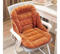 Coussin Chauffant For Chaise De Bureau, Coussin D'assise Moelleux Avec Housse Amovible, Coussin Chauffant For Dossier Complet Avec 9 Niveaux De Température Et 4 Minuteries(Orange)