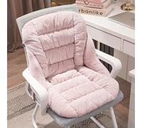 Coussin Chauffant For Chaise De Bureau, Coussin D'assise Moelleux Avec Housse Amovible, Coussin Chauffant For Dossier Complet Avec 9 Niveaux De Température Et 4 Minuteries(Pink)