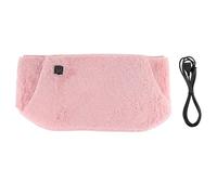 Coussin chauffant for soulager les douleurs dorsales et les crampes menstruelles, ceinture chauffante avec poches for les mains, coussins chauffants portables for femmes(Pink)