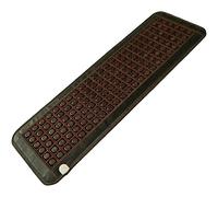 Coussin chauffant infrarouge lointain avec cristal de jade, tapis chauffant bio tourmaline, contrôleur intelligent, arrêt automatique, idéal pour soulager le dos et tout le corps