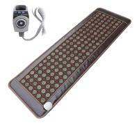 Coussin Chauffant Infrarouge Lointain, Thérapie Thermique Infrarouge, Matelas Chauffant, Améthyste Tapis Pierre Chaude, Coussin Massage Tourmaline Pour Douleurs Du Corps Et Du Dos, (59 " * 20")