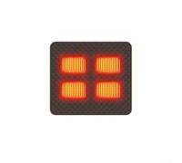 Coussin chauffant intelligent, 5 V rechargeable par USB avec 3 réglages de température, chauffage à quatre zones au graphène pour camping, bureau, jardin, coussin portable antidérapant (marron, 45 x
