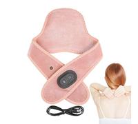 Coussin chauffant - Masseur de cou avec chaleur, coussin chauffant pour le cou et les épaules, thérapies apaisantes pour les tensions musculaires, soin compact et portable pour la maison, le bureau, l