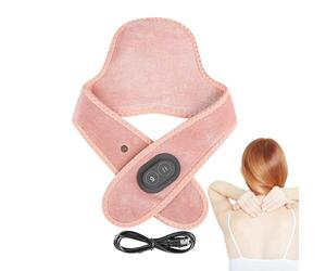 Coussin chauffant - Masseur de cou avec chaleur, coussin chauffant pour le cou et les épaules, thérapies apaisantes des tensions musculaires, soins de la douleur compact et portable pour la maison, le