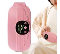 Coussin chauffant menstruel 4 modes de massage ceinture rose rechargeable | Coussin chauffant menstruel réglable pour les trajets en voiture, les trajets en voyage, l'école, pour femmes, filles