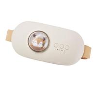Coussin Chauffant Menstruel Rechargeable 2500mah, 5 Modes, Beige | Ceinture Réglable en ABS et Alliage D'aluminium, Chaleur Rapide, pour Crampes et Dos