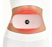 Coussin Chauffant Menstruel, USB Rechargeable 5000mAh Ventre Coussin de Massage Chauffant 6 Niveaux Température 6 Modes de Massage Ceinture Chauffante Regle Douloureuse Cadeaux pour Femmes