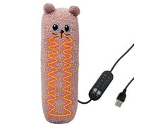 Coussin chauffant mignon, coussin chauffant animal en peluche | Petit coussin chauffant polyvalent pour chat | Coussin chauffant USB pour animaux, avec minuterie, pour maison, entreprise, voiture, voy