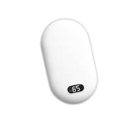 Coussin Chauffant Portable à 3 Niveaux, 45 °C 65 °C, USB Rapide, Ergonomique, Cadeaux d'hiver pour l'extérieur, Chauffe-Mains Rechargeable