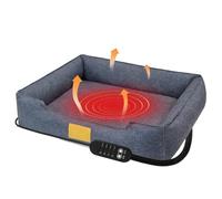 Coussin chauffant pour animaux de compagnie : alimentation par USB à 4 températures avec minuteur, tapis pour lit pour chiens et chats lavable à l'épreuve de l'eau, câble résistant à la mastication