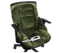 Coussin chauffant pour chaises de bureau, portable, lavable, coussin chauffant avec accoudoirs et dossier, housse de siège chauffante USB avec 2 zones de chauffage, pour fauteuils roulants dans le