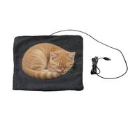 Coussin chauffant pour chat - Tapis imperméable en peluche 26 x 26 cm alimenté par USB, thermostat de 10 x 10 pouces Coussin chauffant pour animaux de compagnie Design antidérapant | Tapis chaud pa