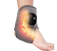 Coussin chauffant pour cheville, masseur de pieds électrique rechargeable sans fil, 3 modes, support chauffant réglable avec technologie de réchauffement rapide, enveloppement confortable pour la