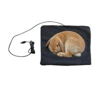 Coussin chauffant pour chien - 26 x 26 x 1 cm - Couverture chauffante USB en peluche - Tapis antidérapant imperméable - Design thermostatique intelligent avec répartition agréable de la chaleur