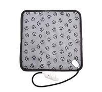 Coussin chauffant pour chien - tapis chauffant pour animaux domestiques, tapis chauffant en polyester pour intérieur avec réglage de la température à 3 vitesses, tapis chauffant pour âme