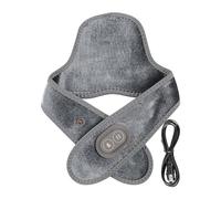 Coussin Chauffant pour Cou - Chauffe-Nuque Vibrant Sans Fil et Masseur | Soulagement des Douleurs Dos Femmes Hommes | Maison Bureau Voyage Hiver Anniversaire, Écharpe Thermique Rechargeable