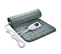 Coussin Chauffant pour Cou, Épaules et Dos, 60x30cm Couverture Chauffante pour L'hiver avec 4 Minuterie et 6 Chaleur, Cadeau pour Maman, Papa, Femmes et Hommes(Green)