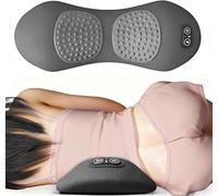 Coussin chauffant pour douleurs dorsales, coussin chauffant avec thérapie par la chaleur humide, massage par vibration et traction de levage réglable, design ergonomique pour un usage domestique