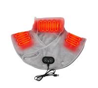 Coussin chauffant pour épaules avec massage | Enveloppe chauffante avec masseur et 3 réglages de chaleur, coussin chauffant rapide, enveloppement de massage par vibration pour le cou, les épaules et