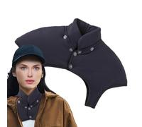 Coussin chauffant pour épaules sans manches avec cache-cou lesté | Dos pour Femmes Hommes Mom Soulagement du cou Bleu marine L