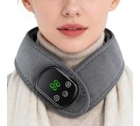 Coussin Chauffant Pour Le Cou | Attelle Thermique Avec 5 Niveaux De Chaleur - Coussin Chauffant Électrique Avec Massage Vibratoire,Pour Hommes Femmes Personnes Âgées Bureau Maison Après Sport Froid