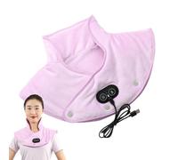 Coussin chauffant pour le cou et les épaules, coussin chauffant à 3 vitesses avec masseur - Coussin chauffant rapide, enveloppement de massage par vibration pour le cou, les épaules et le dos