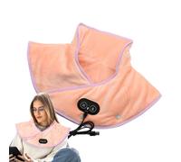 Coussin chauffant pour le cou et les épaules, coussin chauffant d'épaule avec massage - Cache-cou chauffant avec masseur et 3 réglages de chaleur - Coussin chauffant rapide, enroulement de massage