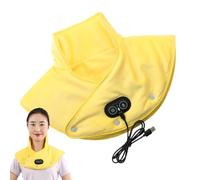 Coussin chauffant pour le cou et les épaules, coussin chauffant pour le cou avec masseur et 3 réglages de chaleur - Enveloppe de massage par vibration, coussin chauffant rapide pour la maison, le