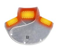 Coussin chauffant pour le cou et les épaules Coussin chauffant USB doux pour le cou avec 3 options de chaleur électrique à chauffage rapide pour maman femmes hommes, sans batterie externe, gris