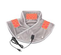 Coussin chauffant pour le cou et les épaules - Enveloppement thermique réglable, compresse chaude apaisante, appareil rapide, réglage de la minuterie automatique, housse en peluche douce | Écharpe de