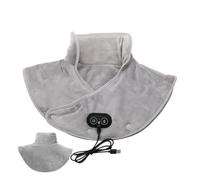 Coussin chauffant pour le cou et les épaules - Oreiller chauffant électrique avec masseur et 3 niveaux de température réglables | Oreiller thérapeutique à réchauffement rapide pour femmes et hommes, a