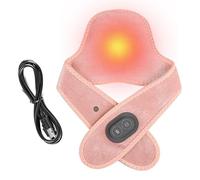 Coussin Chauffant Pour Le Cou - Orthèse De Massage Vibrante En Velours | Chauffe-colonne Cervicale Électrique 66x14 Cm | Le Masseur De Cou Portable Soulage La Douleur De Raideur Améliore La Relaxation