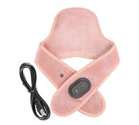 Coussin chauffant pour le cou pour les douleurs cervicales, masseur électrique alimenté par USB avec 3 températures, réchauffeur sans fil - pour la relaxation musculaire des épaules, à la maison, au