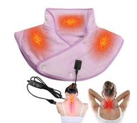 Coussin chauffant pour l'épaule - Écharpe chauffante électrique pour cou et épaules | Enrouleur d'épaule électrique pour cou avec 3 réglages de chaleur, coussin chauffant sûr