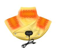 Coussin chauffant pour les épaules et le cou - Support de massage vibrant, coussin électrique réglable | Appareil de thérapie par chauffage rapide, relaxant musculaire pour le dos, soulagement de la d