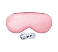 Coussin chauffant pour les yeux | Cache-œil vapeur 20 x 10 cm | Masque chauffant pour les yeux en soie avec 3 niveaux de chaleur pour la relaxation, le sommeil, la méditation et la nuit