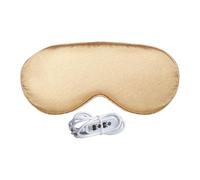 Coussin chauffant pour les yeux | Cache-yeux à vapeur 20 x 10 cm | Masque chauffant pour les yeux en tissu de soie avec 3 niveaux de chauffage pour la relaxation, le sommeil, la méditation, la nuit |