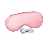 Coussin chauffant pour les yeux - Masque de sommeil avec 3 niveaux de chauffage - Bloque la lumière - Masque apaisant pour les yeux pour le spa, les voyages en avion, la détente, la méditation, le