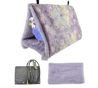 Coussin chauffant pour perroquets, design chauffant USB amovible en peluche anti-complications | Petit cacatoès animal maison hamster lit oiseaux perruche pinson in