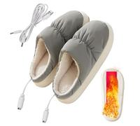 Coussin chauffant pour pieds | Pantoufles chauffantes électriques - Chauffe-pieds USB pour femme, chaussons rapides pour homme et femme, Bed Buddy Winter