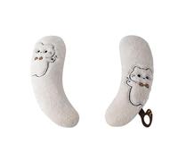 Coussin Chauffant pour Siège de Toilette,1 Paire Lavable Adhésif Réutilisable,Housse Hiver Pelucheuse Pour Sanitaires | Maison Camping-Car Voyage Bureau Appartement Adultes Séniors