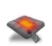 Coussin chauffant pour siège d'extérieur, chauffage de blanchisseur, coussin d'hiver chauffe-chaleur rapide avec contrôleur facile pour la maison et le bureau, fauteuil roulant (gris)