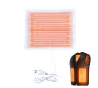 Coussin chauffant pour veste, tapis chauffant USB 5 V, chauffage électrique portable, pour gilet, veste, camping, voyage, vélo, randonnée, pêche en plein air