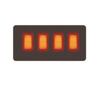 Coussin chauffant rechargeable 5 V alimenté par USB avec réglages de chaleur réglables, design pliable et portable pour bureau, camping, jardin (marron, 45 x 90 cm)