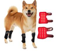 Coussin chauffant réglable pour animaux de compagnie avec 5 vitesses, minuterie, bandes de pattes avant et arrière - Idéal pour les chiens âgés et les chats souffrant de douleurs musculaires