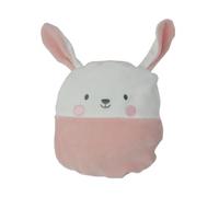 Coussin chauffant rempli de noyaux de cerise avec quatre amis, lapin, panda, renard ou ours, rose