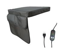 Coussin chauffant robuste en tissu Oxford avec technologie de instantanée et systèmes de coupure de sécurité, coussin de chaise de bureau à réchauffement rapide