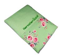 Coussin chauffant Rose Bonheur, vert, 20 x 30