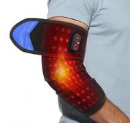Coussin chauffant sans fil pour bras et coude pour soulager la douleur, coussin chauffant rechargeable de 5 000 mAh, manchon chauffant extra long pour le bras, grande surface chauffante pour coude